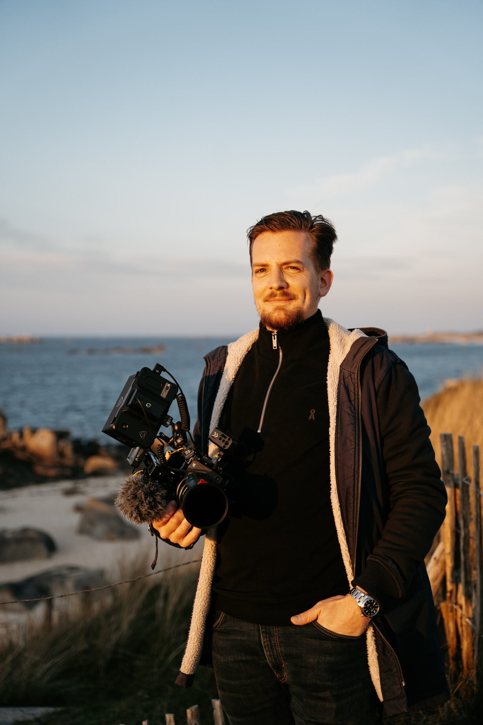 Portrait de Gaël Eklic Studio et Eklic Média, vidéaste de mariage en Bretagne, créateur de films naturels et artistiques.